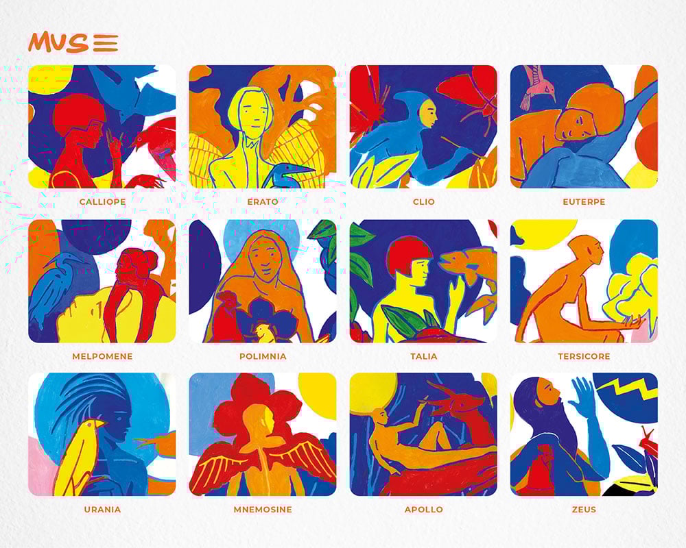 Le muse rappresentate nel nuovo calendario Tonutti.