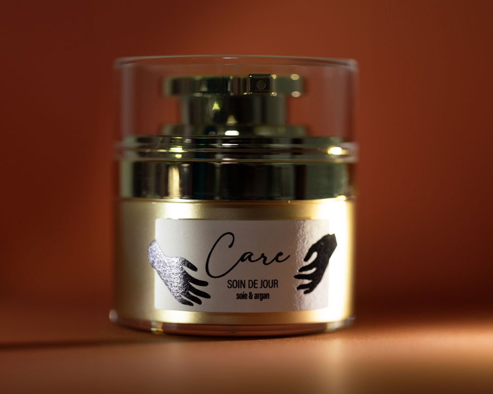 L’etichetta della crema “Care Soin de Jour”.