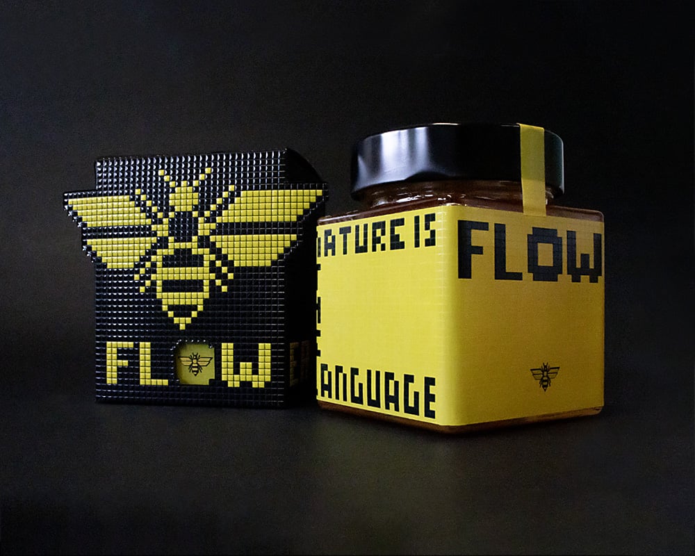 L'etichetta e la scatola del progetto Flow.