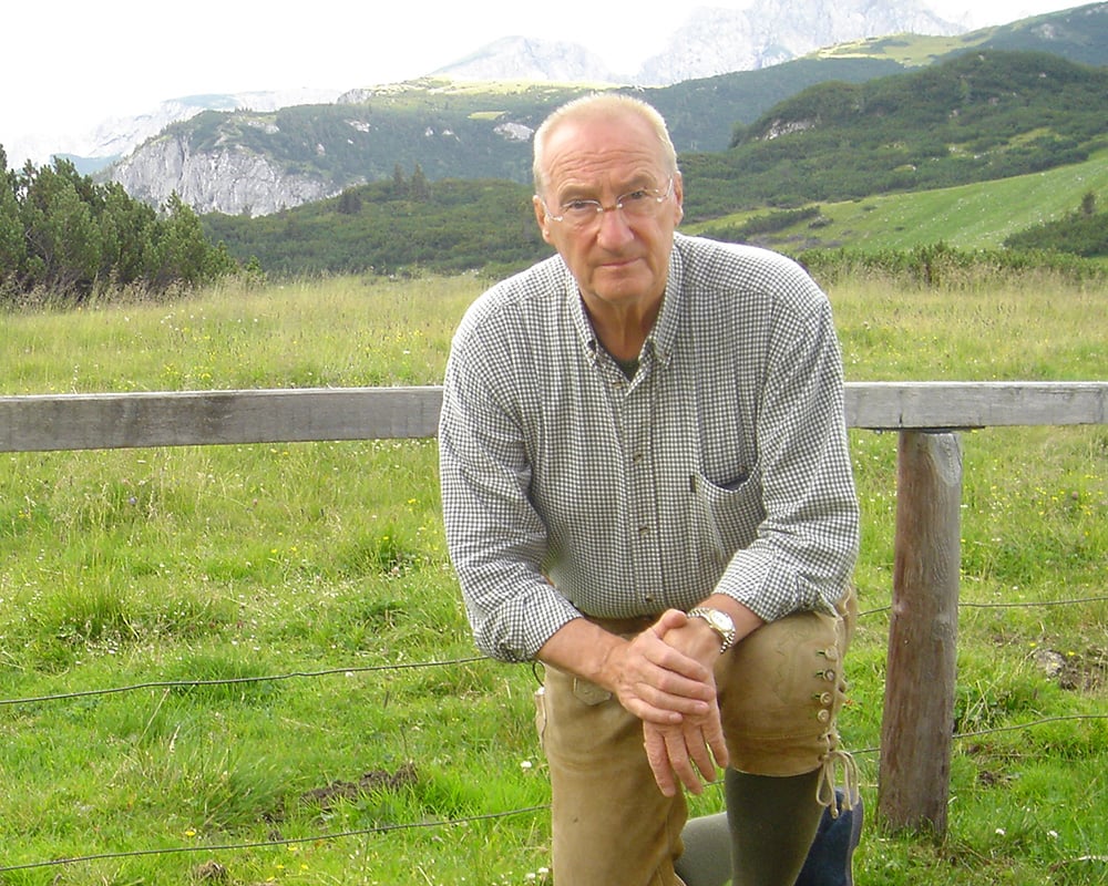 Manlio Tonutti tra le montagne (agosto 2009).