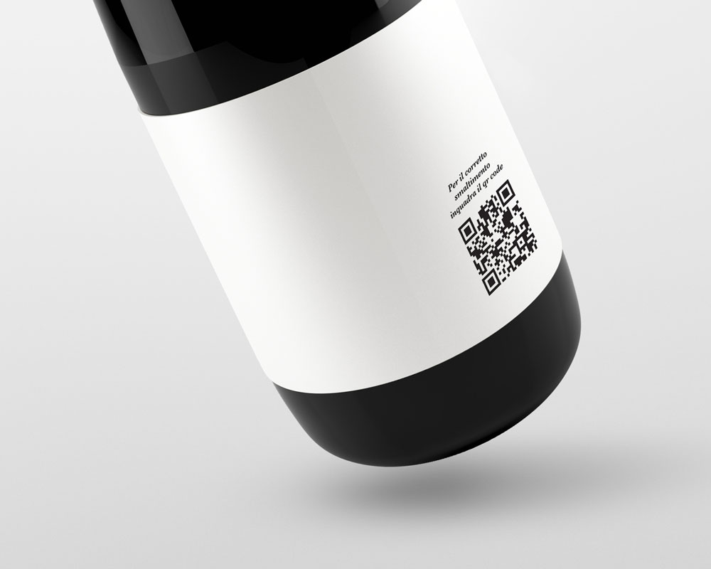 Esempio di QR code usato per rimandare a una scheda sullo smaltimento del prodotto.